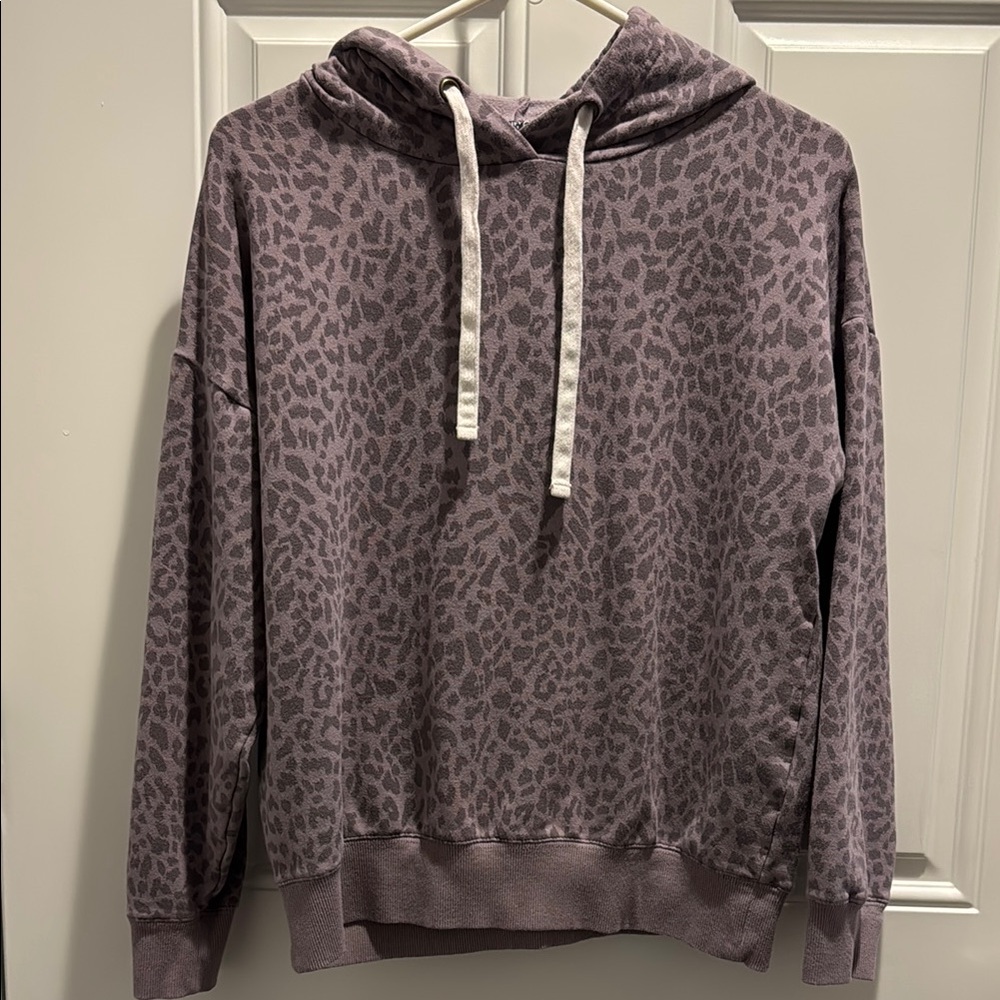 Buffalo David Bitton Purple Leopard Hoodie